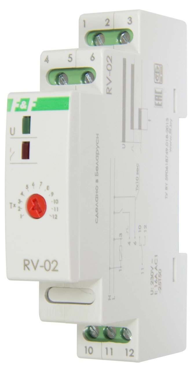 Реле времени Евроавтоматика ФиФ RV-02 от компании ООО «Лаборатория Тепла» - фото 1