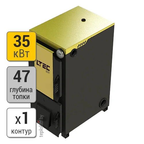 Стальной твердотопливный котел LTEC Eco 35 от компании ООО «Лаборатория Тепла» - фото 1