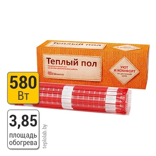 Теплолюкс Warmstad WSM 580/3,85 мат нагревательный от компании ООО «Лаборатория Тепла» - фото 1