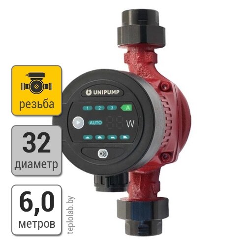 Unipump LPA 32-60 180 насос циркуляционный, 220 В от компании ООО «Лаборатория Тепла» - фото 1