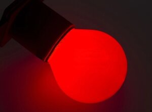Лампа накаливания BL 10Вт Е27 красная