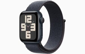 Умные часы Apple Watch SE 2024 GPS 40mm Midnight Aluminium Case with Ink Sport Loop MXEA3