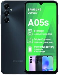 Смартфон Samsung Galaxy A05s SM-A057F/DS 4GB/128GB (черный)