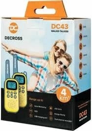 Портативная радиостанция Decross DC43 (2шт, желтый) от компании ООО " Белтехноимпульс" - фото 1