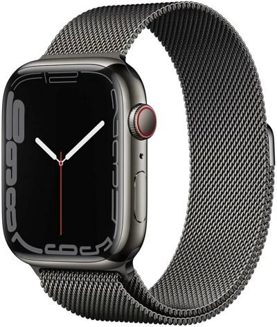 Смарт-часы Apple Watch Series 7 LTE 45mm stainless steel графитовый (MKL33) от компании ООО " Открытые Предложения" - фото 1