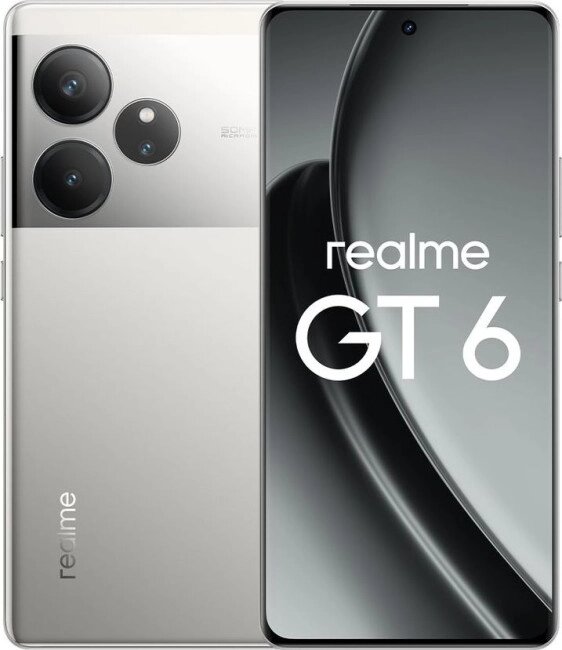 Смартфон Realme GT 6 16GB/512GB международная версия (зеркальный серебряный) от компании ООО " Белтехноимпульс" - фото 1