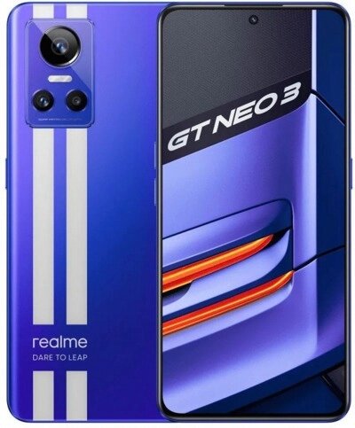 Смартфон Realme GT Neo 3 80W 12GB/256GB синий (международная версия) от компании ООО " Белтехноимпульс" - фото 1