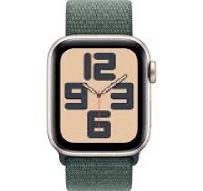 Умные часы Apple Watch SE 2024 GPS 40mm Starlight Aluminium Case with Lake Green Sport Loop MXEH3ZP/A от компании ООО " Белтехноимпульс" - фото 1