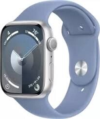 Умные часы Apple Watch Series 9 41 мм (алюминиевый корпус, серебристый/зимний синий, спортивный силиконовый ремешок S/M) от компании ООО " Белтехноимпульс" - фото 1