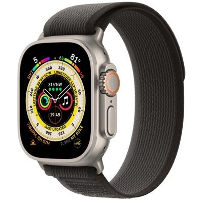 Умные часы Apple Watch Ultra LTE 49 мм (титановый корпус, титановый/черно-серый, нейлоновый ремешок размера M/L) от компании ООО " Открытые Предложения" - фото 1