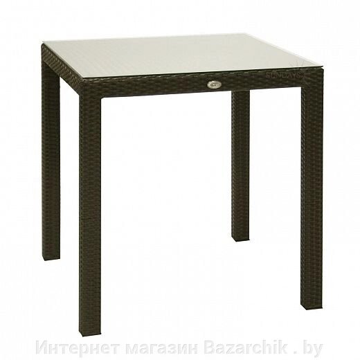 13349 Садовый стол из ротанга Garden4you WICKER 73х73х71, коричневый от компании Интернет магазин Bazarchik . by - фото 1
