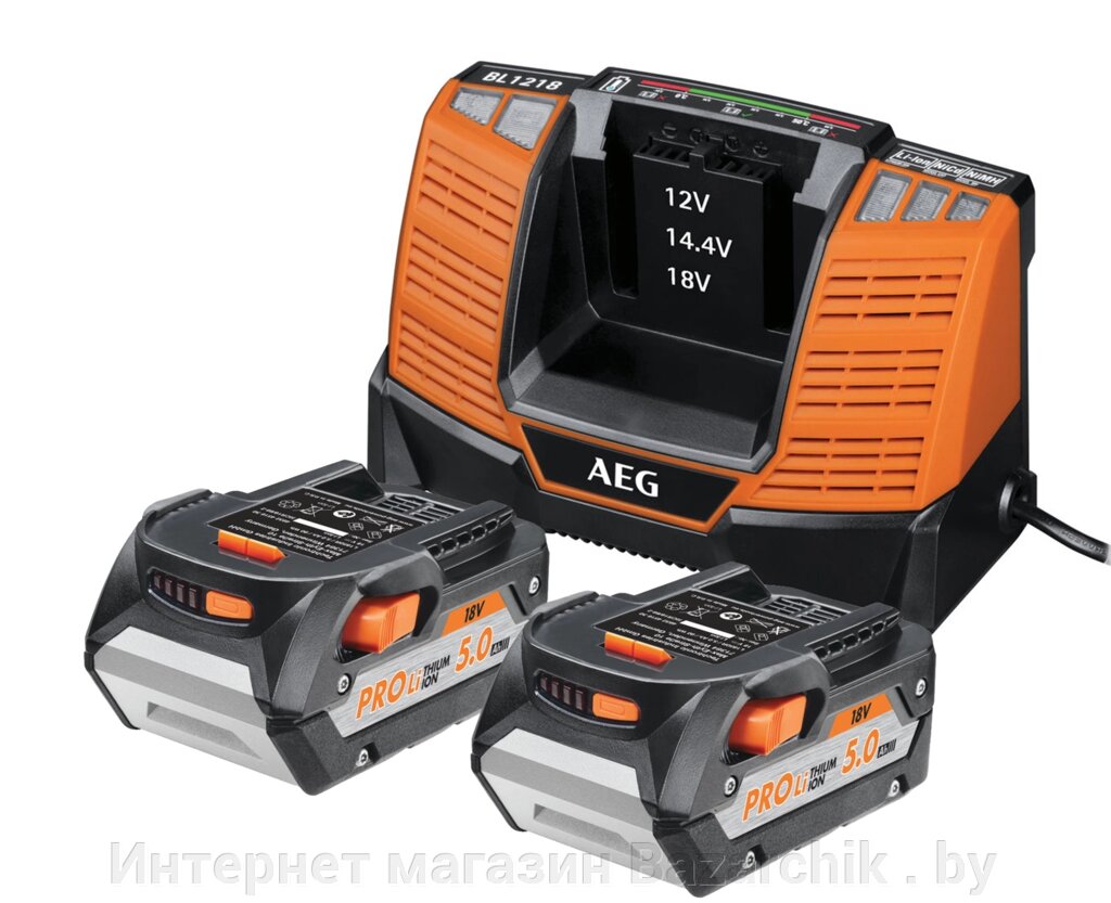 Аккумулятор AEG SET LL1850BL (2) с зарядным устройством (в сумке) от компании Интернет магазин Bazarchik . by - фото 1