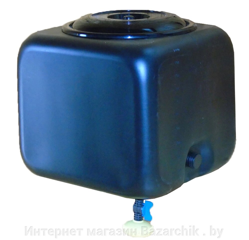 Бак для душа  Альтернатива 100 л с металлическим шаровым краном (чёрный) от компании Интернет магазин Bazarchik . by - фото 1