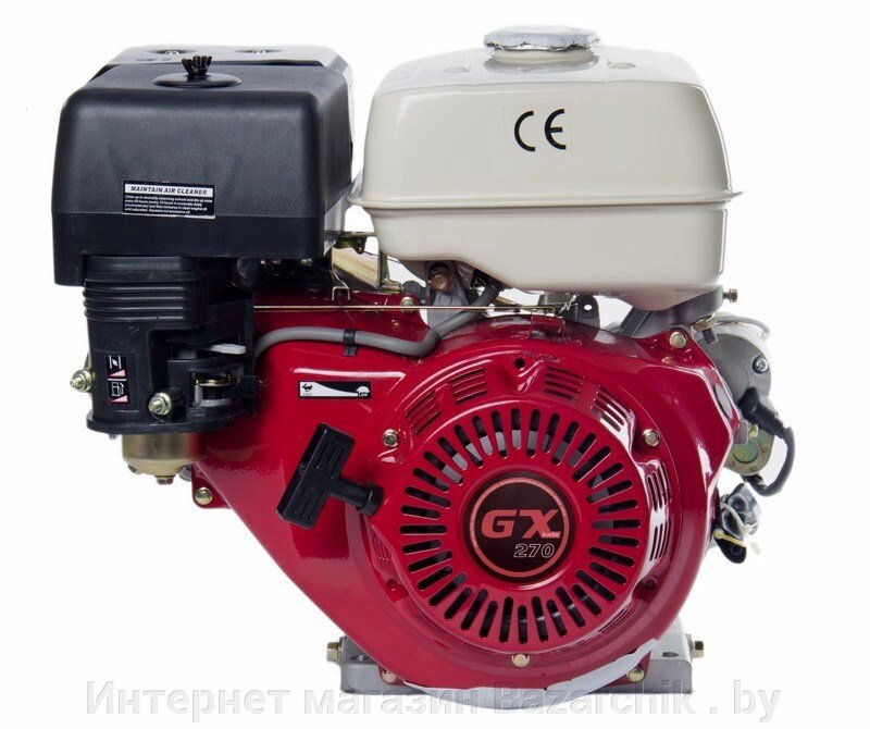 Бензиновый двигатель ZIGZAG GX 270 (SR177F/P-D) от компании Интернет магазин Bazarchik . by - фото 1