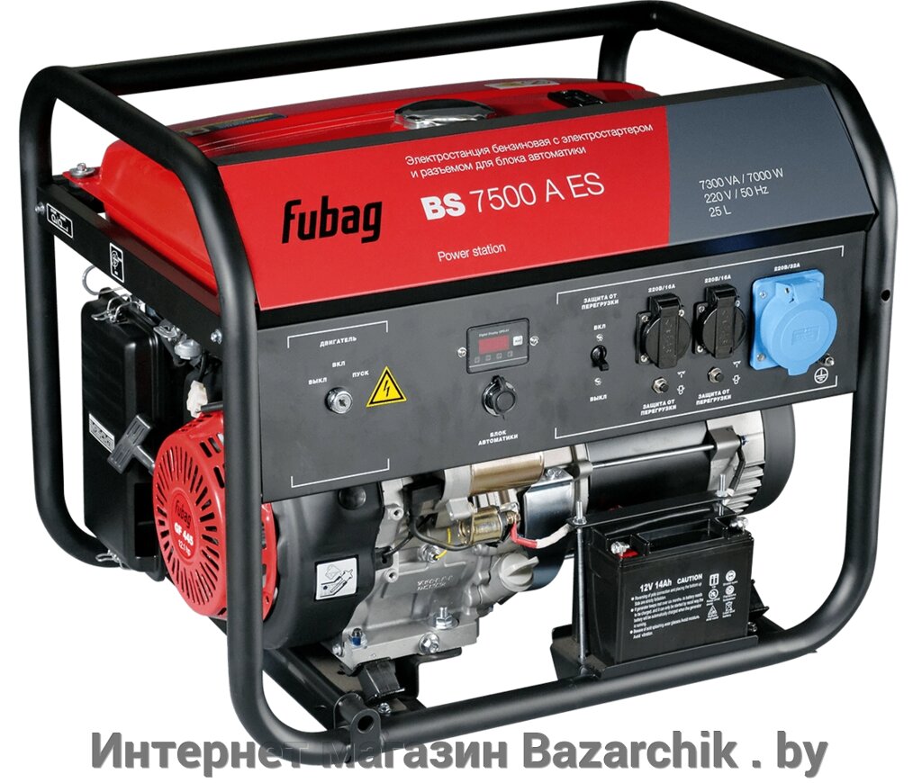 Бензогенератор FUBAG BS 7500 A ES с электростартером и коннектором автоматики от компании Интернет магазин Bazarchik . by - фото 1