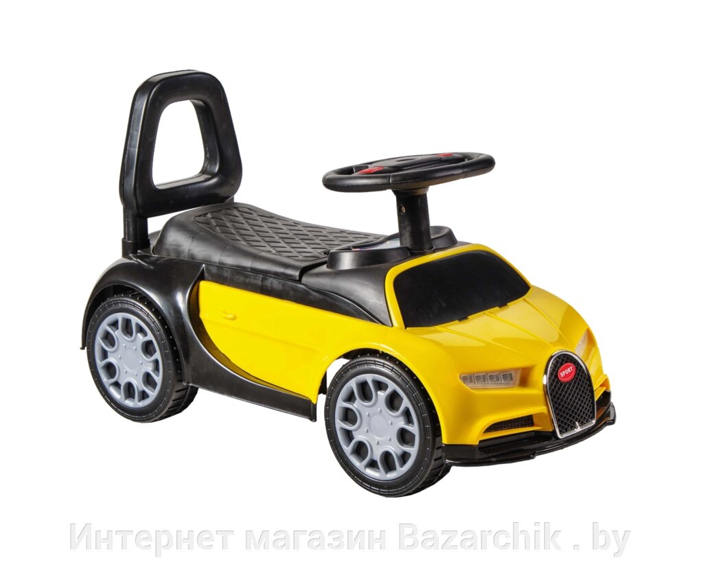 Детская каталка KidsCare Bugatti 621 (желтый) от компании Интернет магазин Bazarchik . by - фото 1