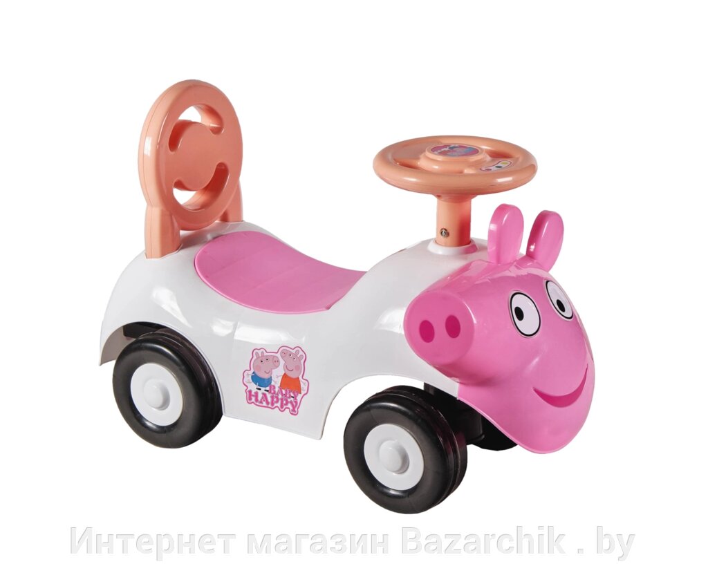 Детская каталка KidsCare Peppa Pig 666 (розовый) от компании Интернет магазин Bazarchik . by - фото 1