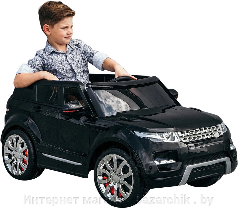 Детский электромобиль Range Rover Sport, цвет черный от компании Интернет магазин Bazarchik . by - фото 1