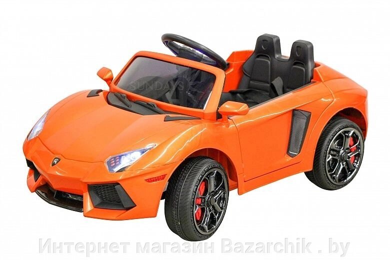 Детский электромобиль Sundays Lamborghini LS528, цвет оранжевый от компании Интернет магазин Bazarchik . by - фото 1