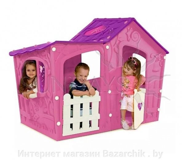 Детский уличный игровой домик  Magic Villa House - бирюзово-зеленый от компании Интернет магазин Bazarchik . by - фото 1