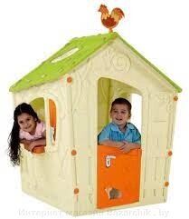 Домик детский игровой уличный Magic Play House, бежевый/зеленый от компании Интернет магазин Bazarchik . by - фото 1