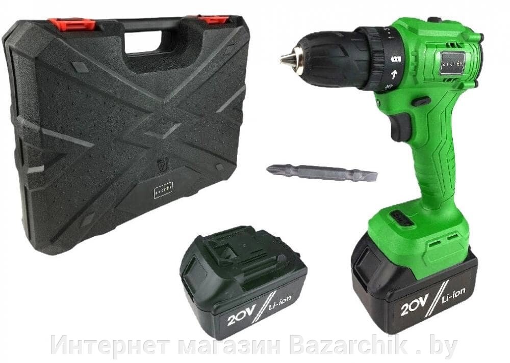 Дрель-шуруповерт аккумуляторная Zitrek Greenpower 20 Pro SET 1 от компании Интернет магазин Bazarchik . by - фото 1