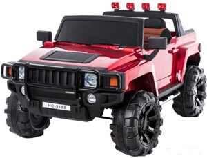 Двухместный детский электромобиль HUMMER H3 LUX (Красный лак)