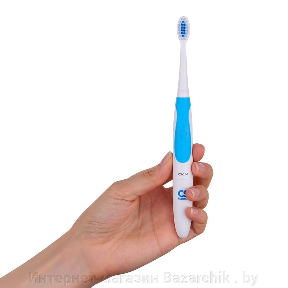 Электрическая зубная щетка CS Medica CS-161 (голубой) от компании Интернет магазин Bazarchik . by - фото 1