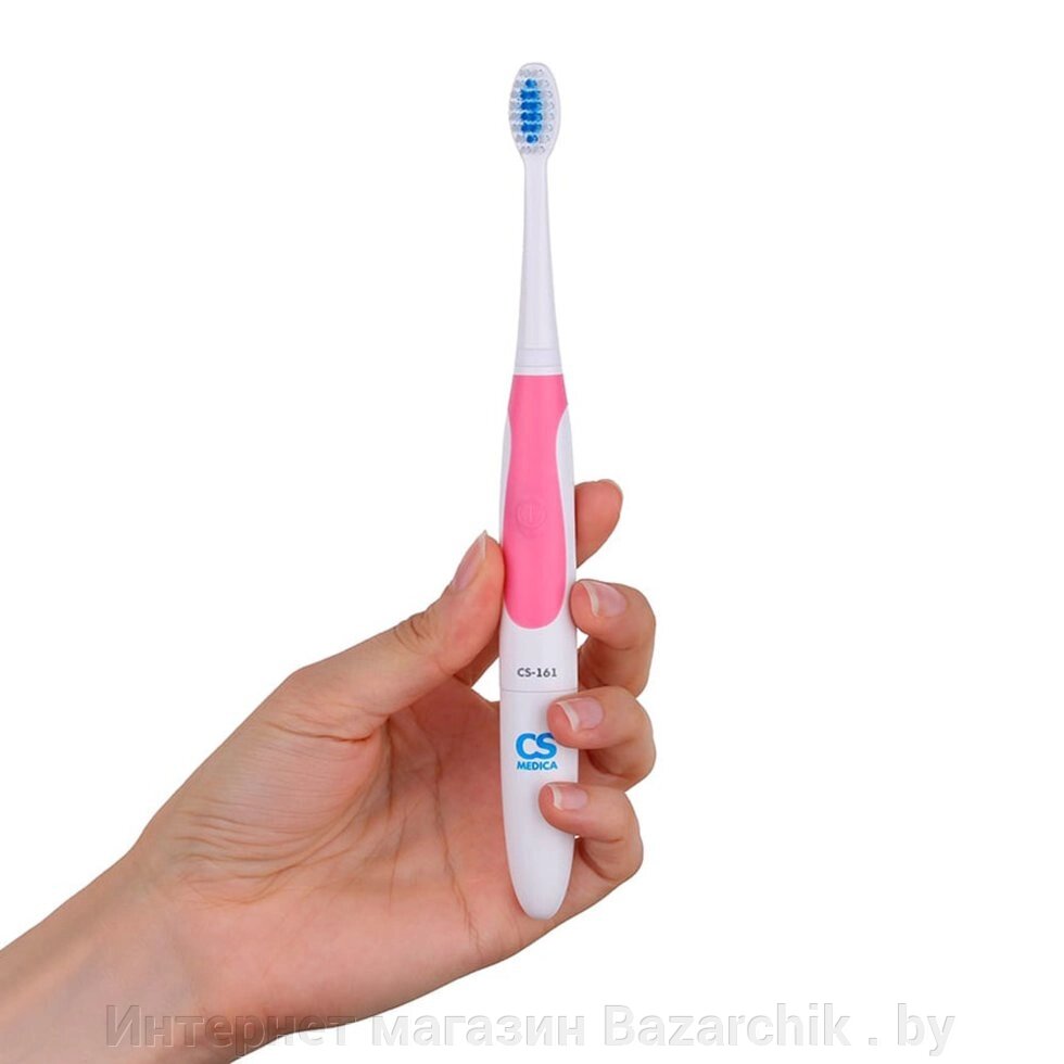Электрическая зубная щетка CS Medica CS-161 (розовый) от компании Интернет магазин Bazarchik . by - фото 1