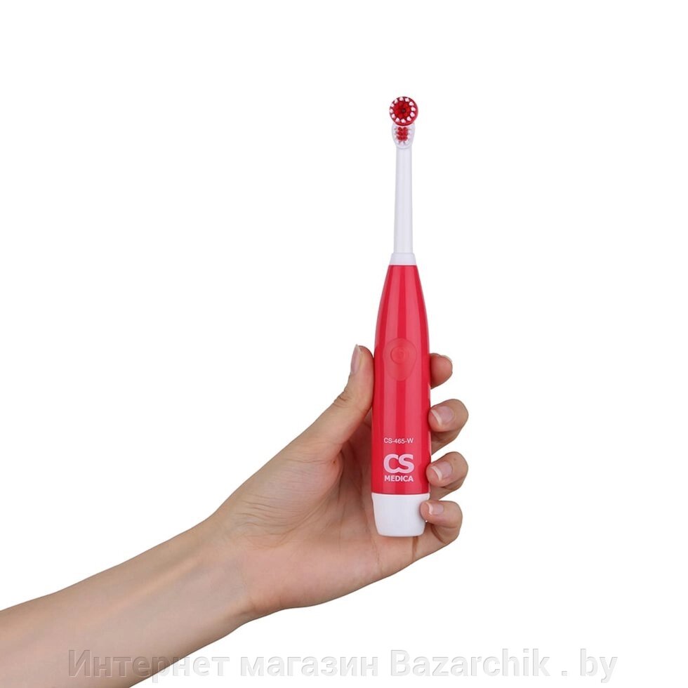 Электрическая зубная щетка CS Medica CS-465-W (красный) от компании Интернет магазин Bazarchik . by - фото 1