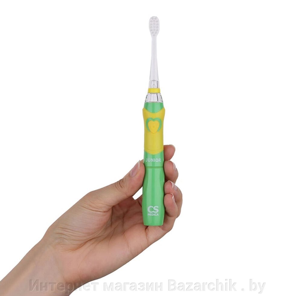 Электрическая зубная щетка CS Medica CS-562 Junior (зеленый) от компании Интернет магазин Bazarchik . by - фото 1
