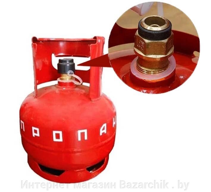 Газовый баллон 5 л с КБ-2 (клапан) от компании Интернет магазин Bazarchik . by - фото 1