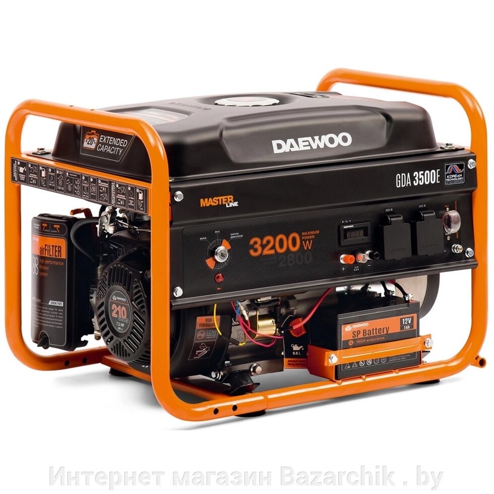 Генератор бензиновый DAEWOO GDA 3500E от компании Интернет магазин Bazarchik . by - фото 1
