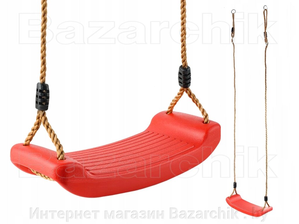 Качели с сиденьем HDPE Стандарт KBT red от компании Интернет магазин Bazarchik . by - фото 1