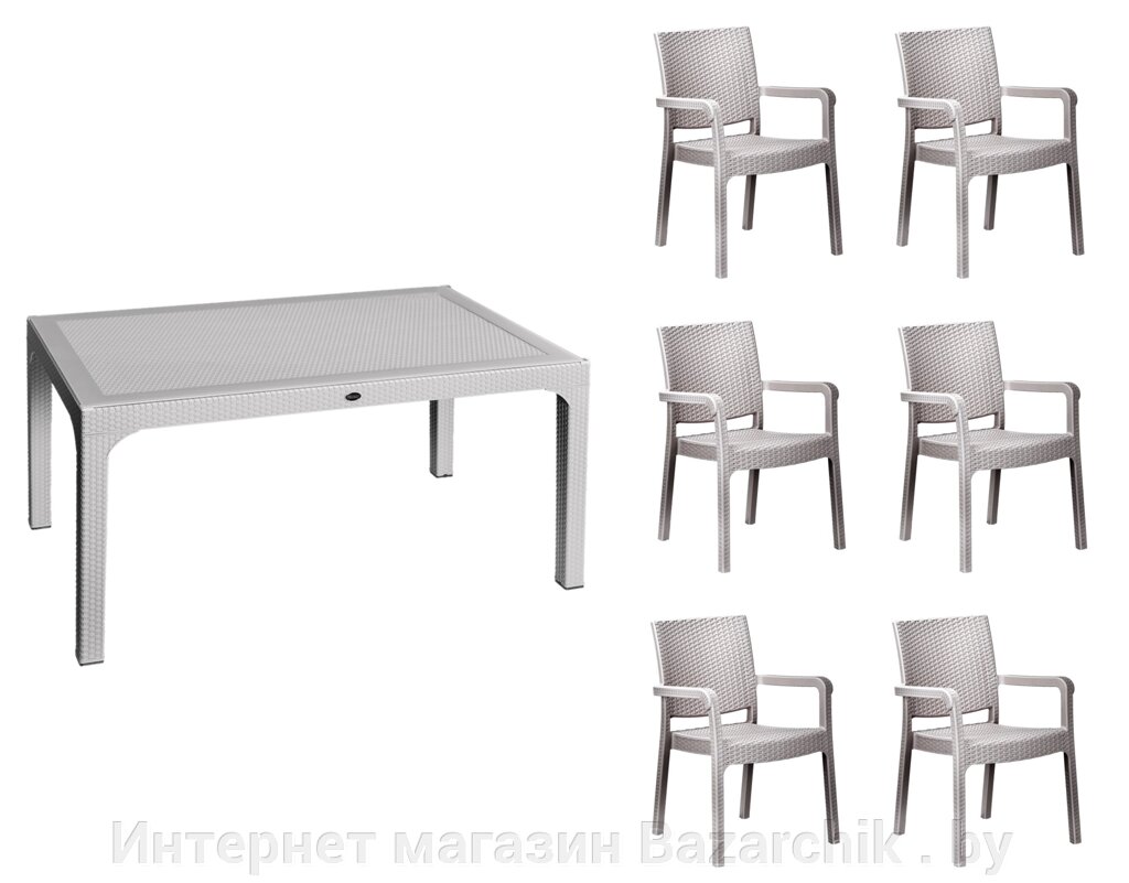 Комплект мебели Holiday Troya-6 - Grey от компании Интернет магазин Bazarchik . by - фото 1