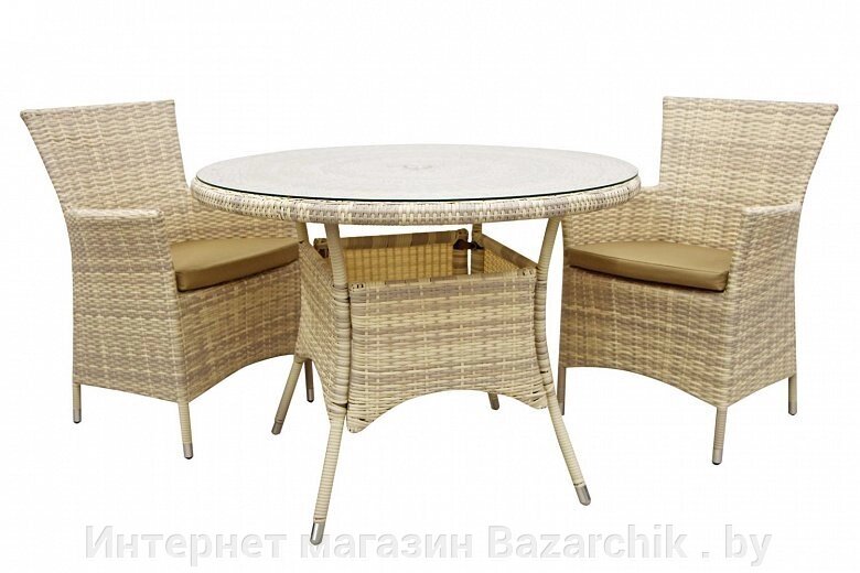 Комплект садовой мебели из ротанга Garden4you WICKER (2 кресла) от компании Интернет магазин Bazarchik . by - фото 1