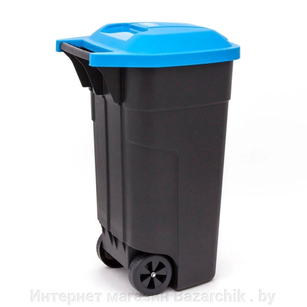 Контейнер для мусора на колёсах REFUSE BIN 110 л, черный/синий от компании Интернет магазин Bazarchik . by - фото 1