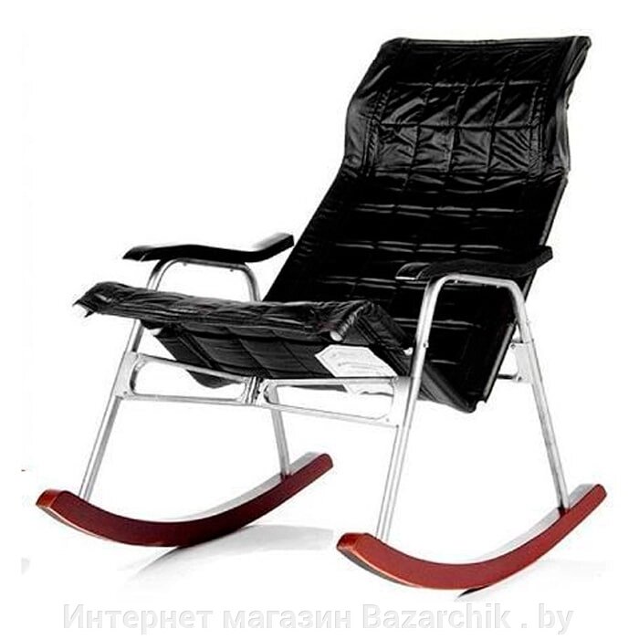 Кресло-качалка складная Белтех (черное) от компании Интернет магазин Bazarchik . by - фото 1