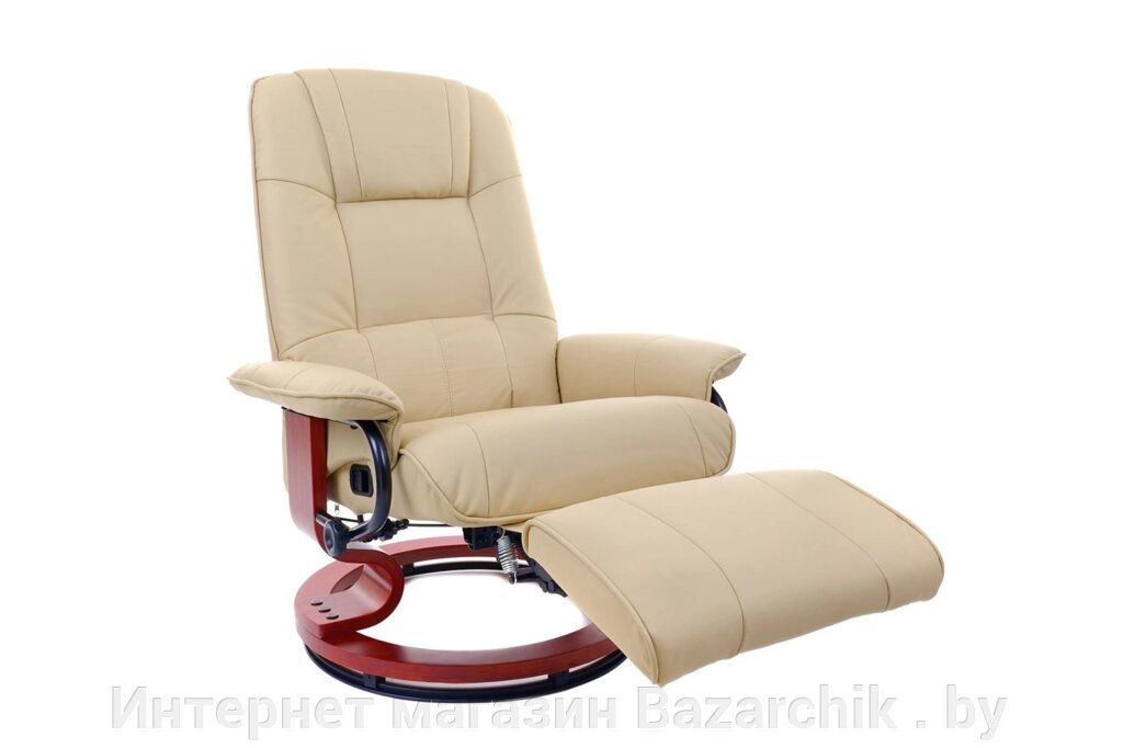Кресло вибромассажное Calviano с подъемным пуфом и подогревом 2160 от компании Интернет магазин Bazarchik . by - фото 1