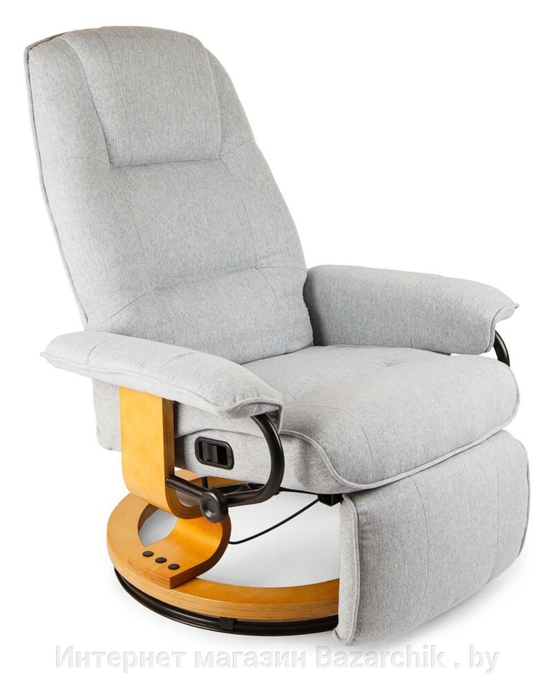 Кресло вибромассажное Calviano с подъемным пуфом и подогревом 2162 от компании Интернет магазин Bazarchik . by - фото 1