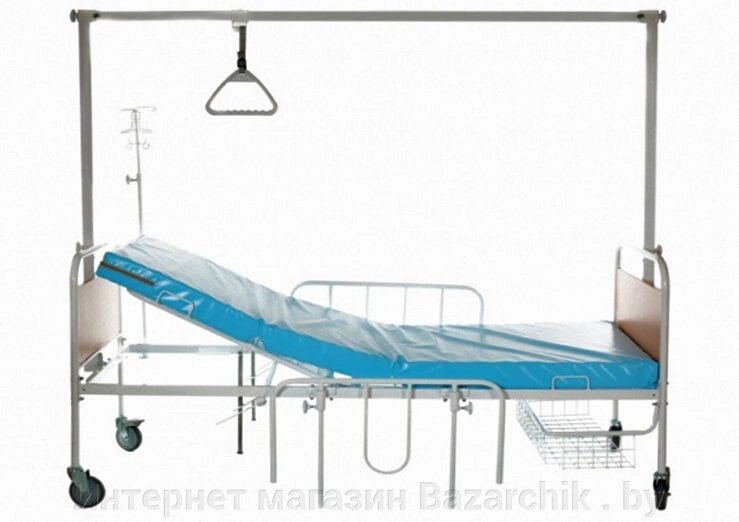 Кровать медицинская Авиценна-3 с1122м/1 на колесах с гусаком от компании Интернет магазин Bazarchik . by - фото 1