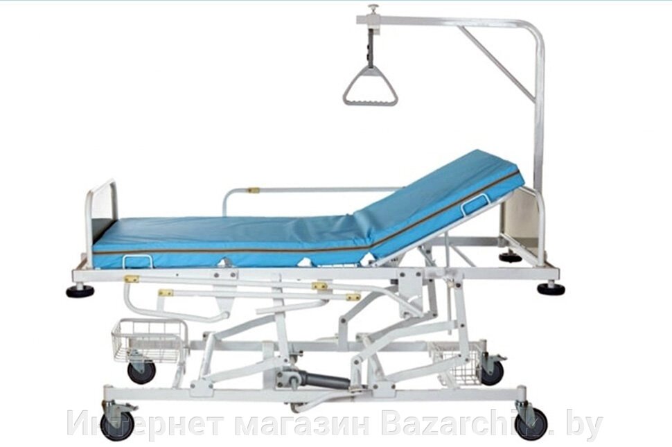 Кровать медицинская функциональная с электроприводом Юнова-4Э (4-секционная) от компании Интернет магазин Bazarchik . by - фото 1
