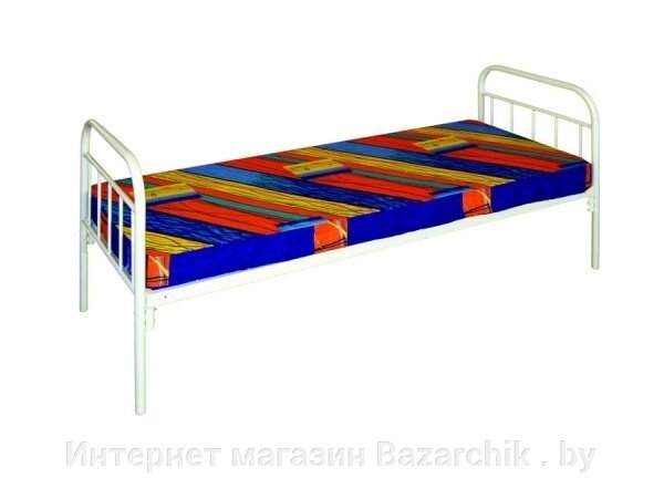 Кровать металлическая 1-ярусная Армия-1 с331 от компании Интернет магазин Bazarchik . by - фото 1