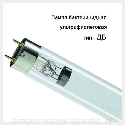 Лампа бактерицидная ДБ 15 Т8 G13 от компании Интернет магазин Bazarchik . by - фото 1