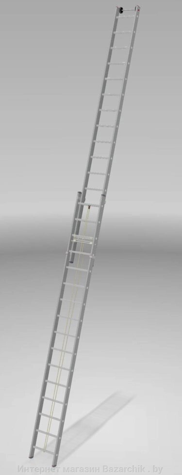 Лестница алюминиевая тросовая двухсекционная индустриальная 16 ст. NV 500 от компании Интернет магазин Bazarchik . by - фото 1