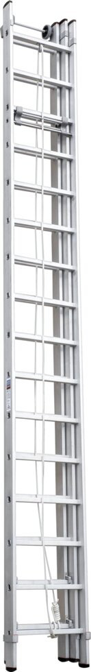 Лестница алюминиевая тросовая трехсекционная индустриальная 16 ст. NV 500 от компании Интернет магазин Bazarchik . by - фото 1