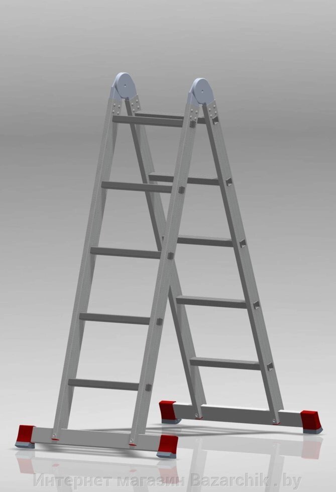 Лестница-трансформер четырехсекционная алюминиевая NV 300 от компании Интернет магазин Bazarchik . by - фото 1