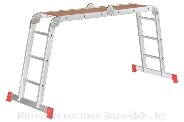 Лестница - трансформер с помостом 4х3 серия NV233 Новая высота от компании Интернет магазин Bazarchik . by - фото 1