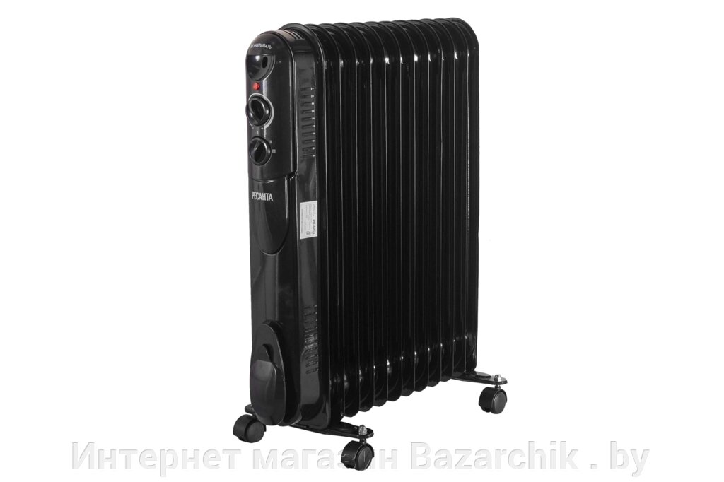 Масляный радиатор Ресанта ОМПТ-12НЧ от компании Интернет магазин Bazarchik . by - фото 1