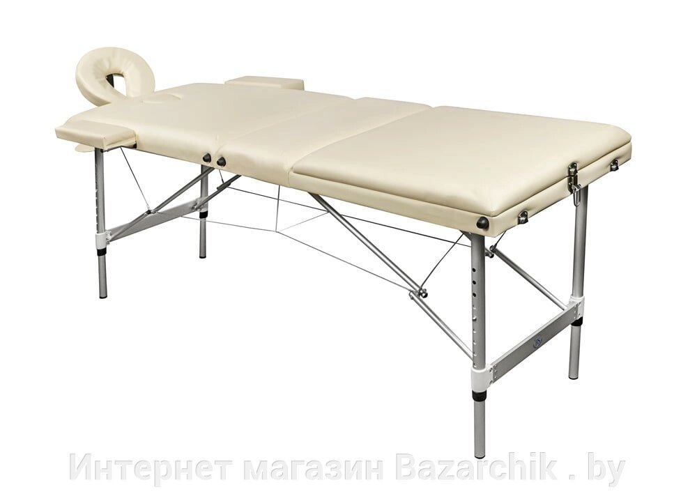 Массажный стол складной 3-секционный алюминиевый RS BodyFit бежевый от компании Интернет магазин Bazarchik . by - фото 1